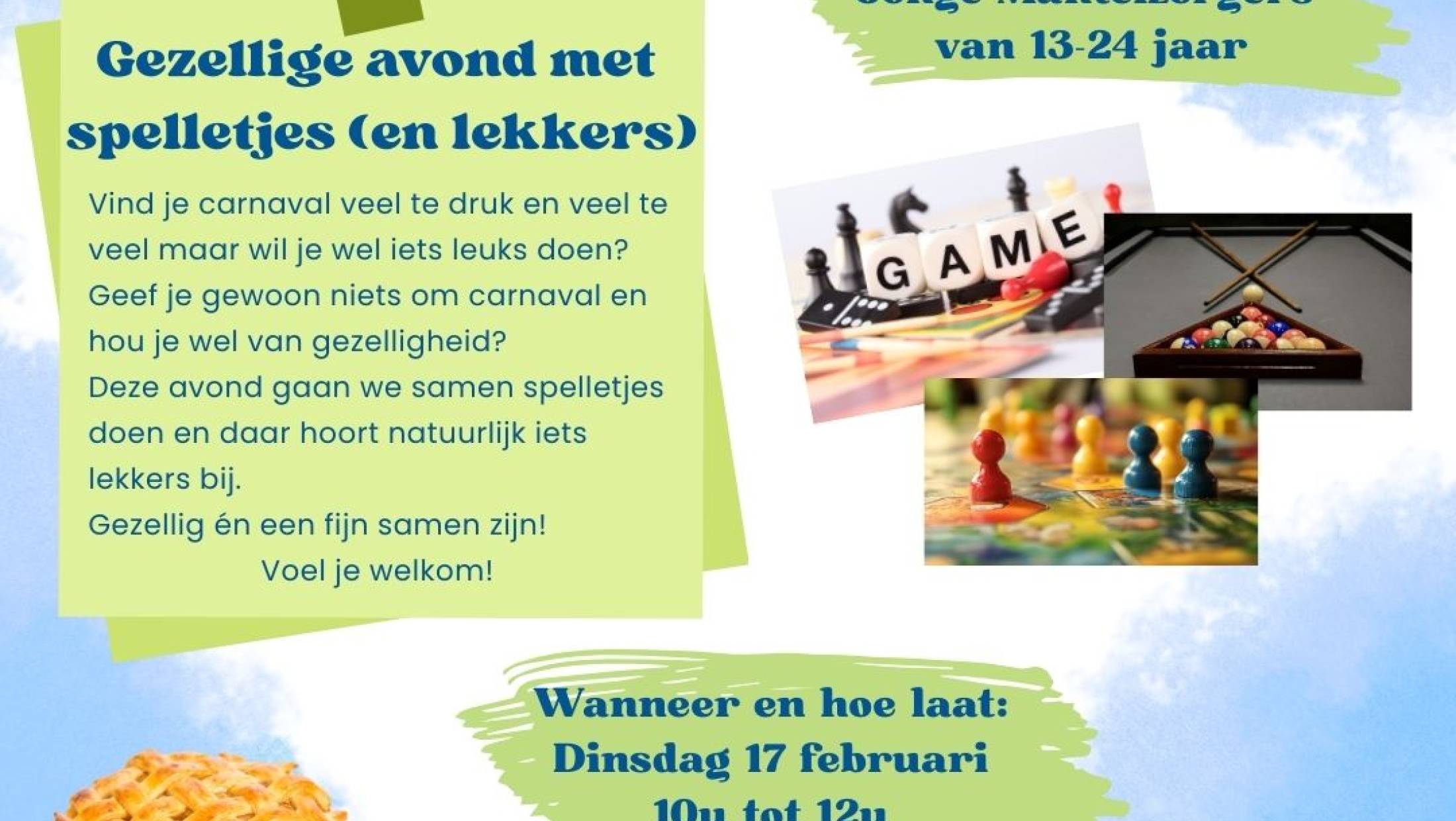 Spelletjes avond 13-24 jaar